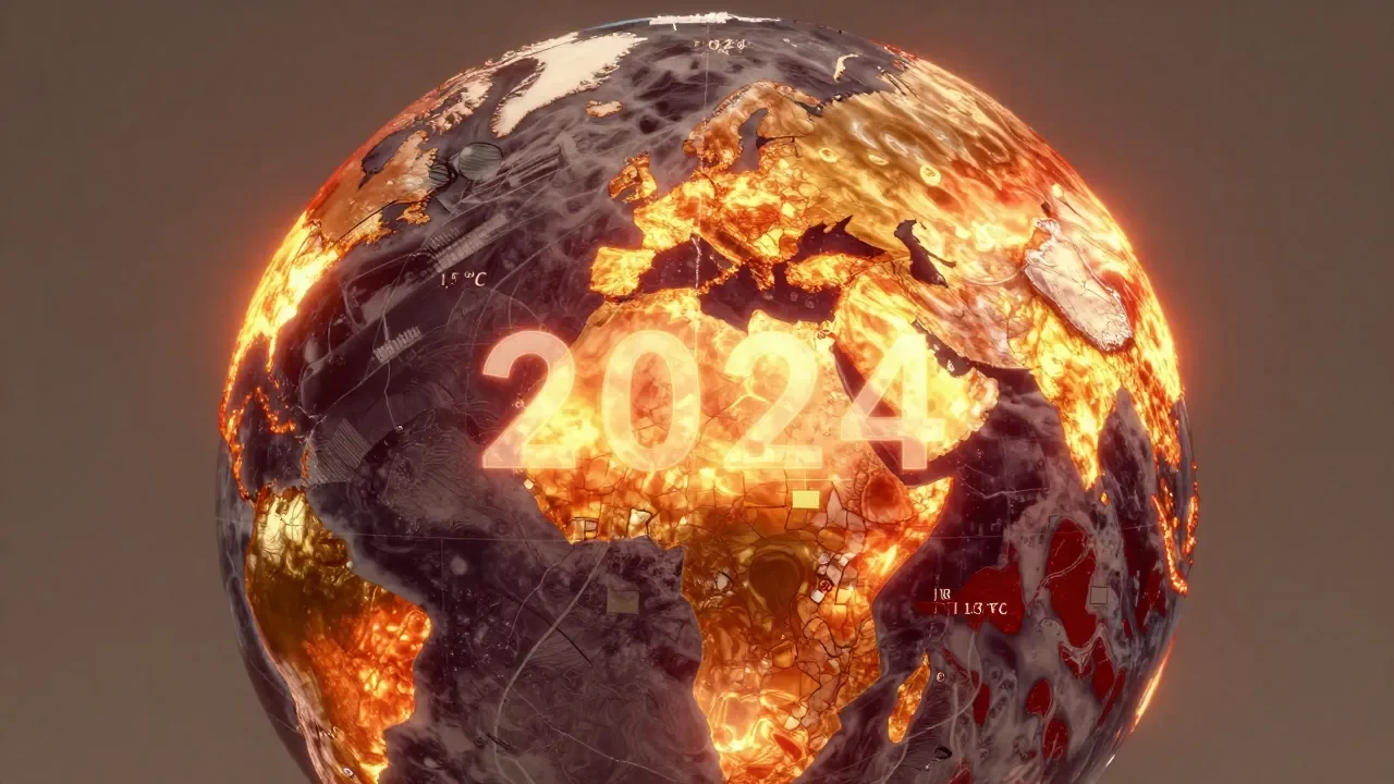 Relatório da OMM confirma 2024 como o ano mais quente da história, superando 1,5°C pela primeira vez