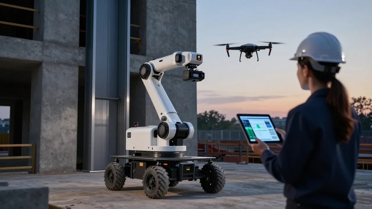 Construção adota IA, drones e robôs em busca de eficiência