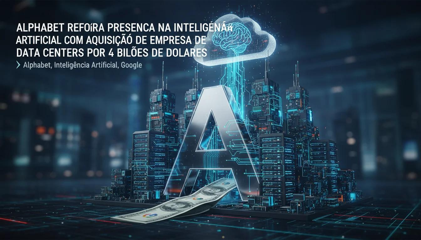 Alphabet Reforça Presença na Inteligencia Artificial com Aquisição de Empresa de Data Centers por 4 Bilhoes de Dolares