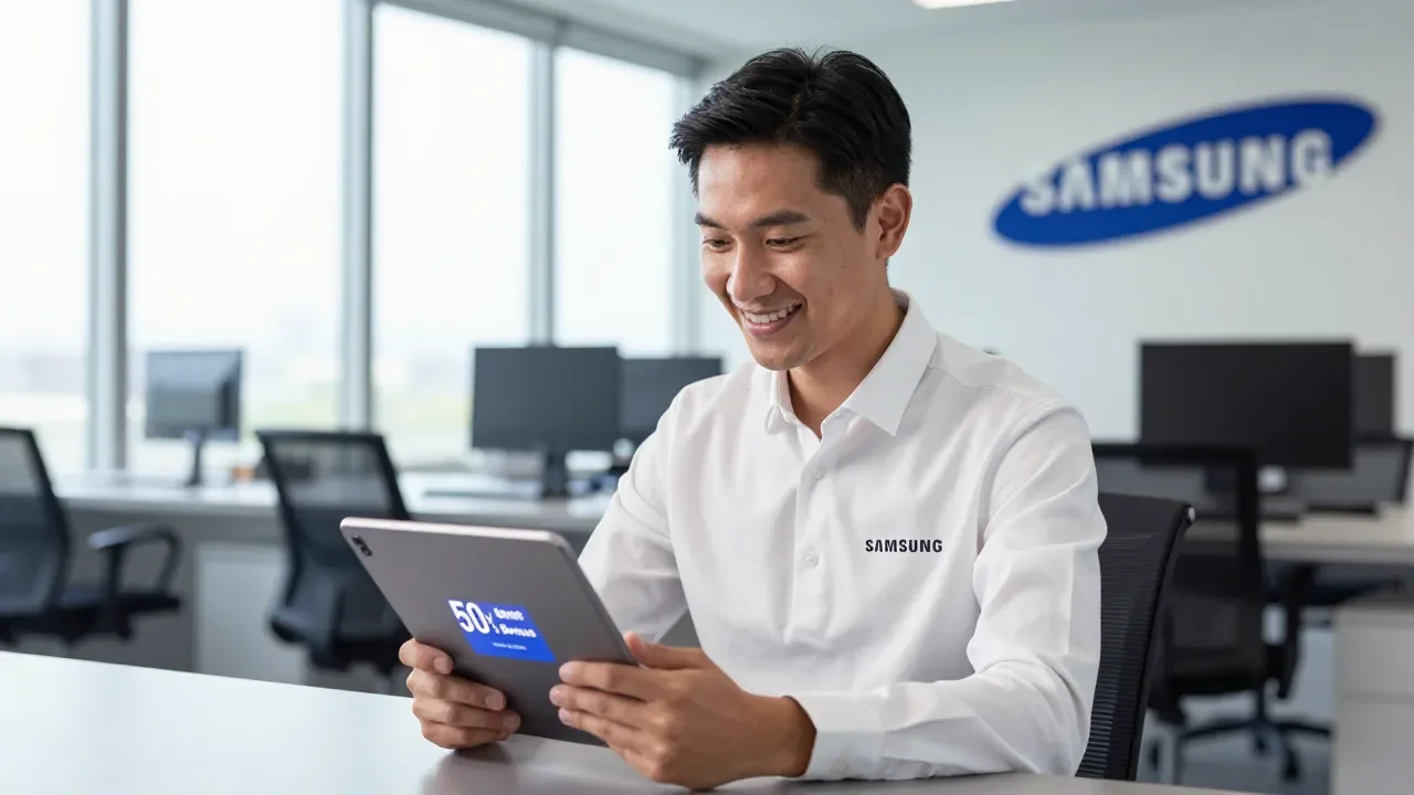 Bônus Recorde: Funcionários da Samsung Receberão até 50% do Salário Anual em Bonificação