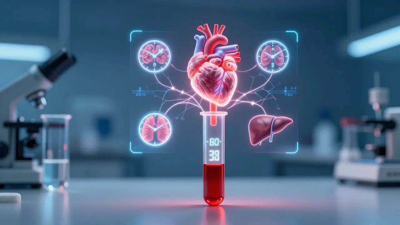 Exame de sangue com IA estima idade biológica de cada órgão - Imagem complementar