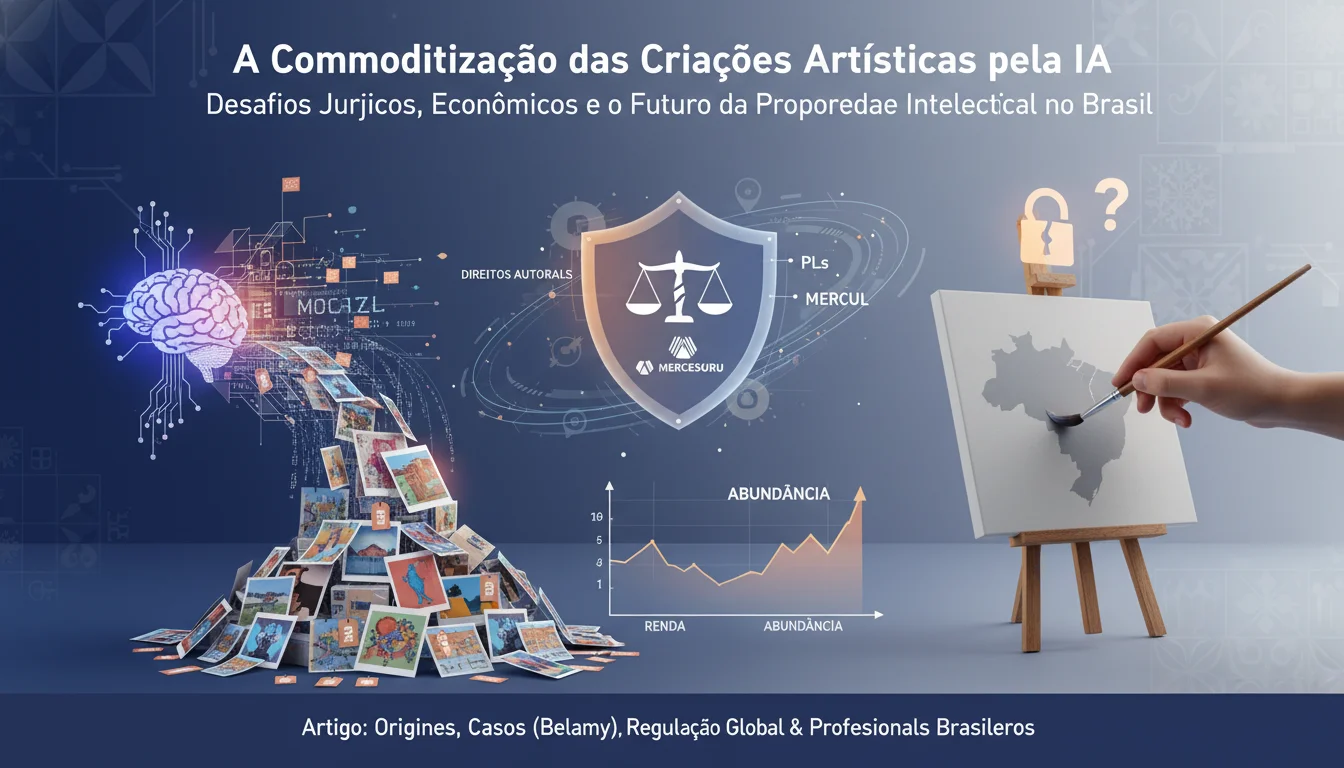 A Commoditização das Criações Artísticas pela IA: Desafios Jurídicos, Econômicos e o Futuro da Propriedade Intelectual no Brasil