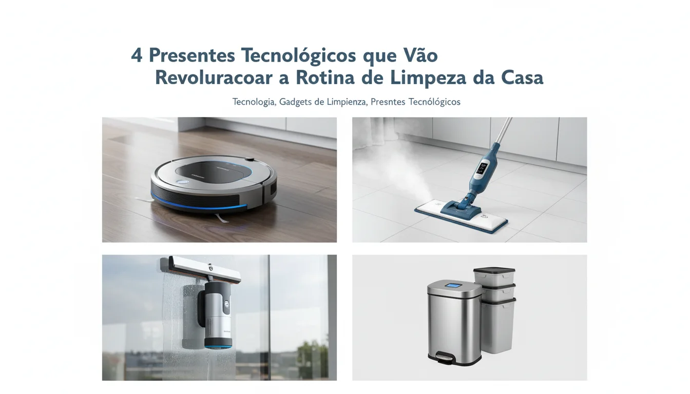 4 Presentes Tecnológicos que Vão Revolucionar a Rotina de Limpeza da Casa