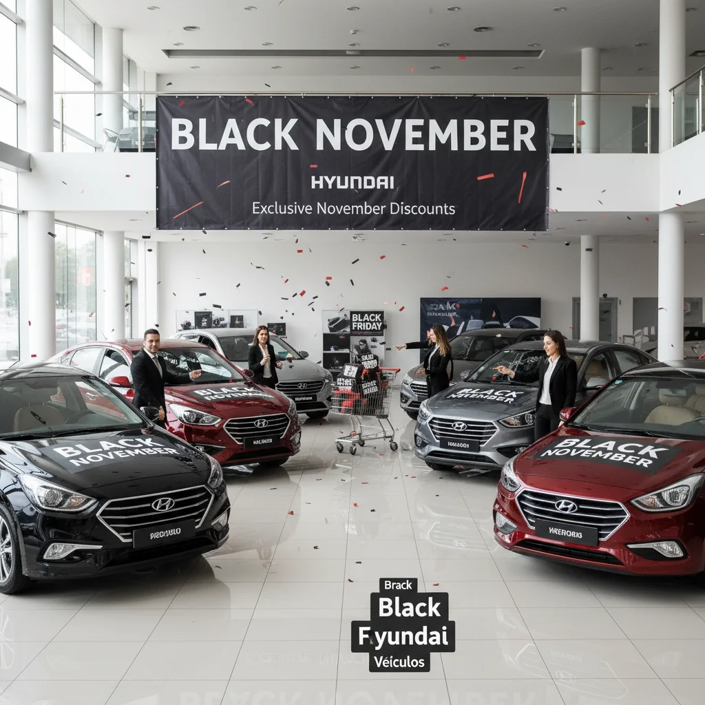 Black November: Hyundai Lança Campanha de Descontos Exclusivos em Novembro
