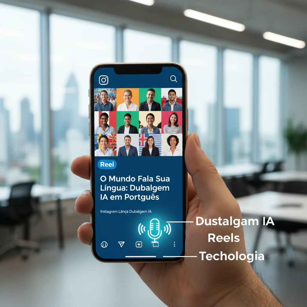 O Mundo Fala Sua Língua: Instagram Lança Dublagem IA em Português para Reels!