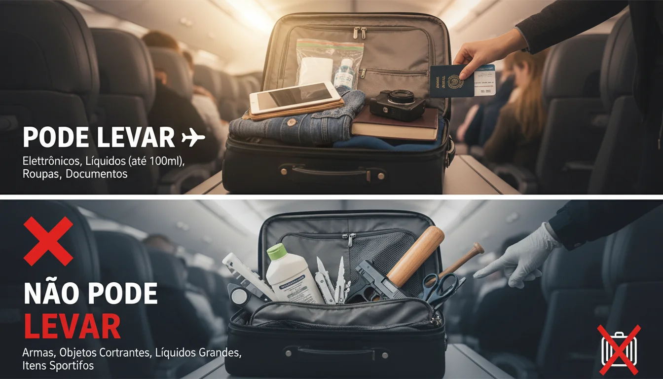 Bagagem de Mão em Voos: O que Pode e o que Não Pode Levar na Cabine