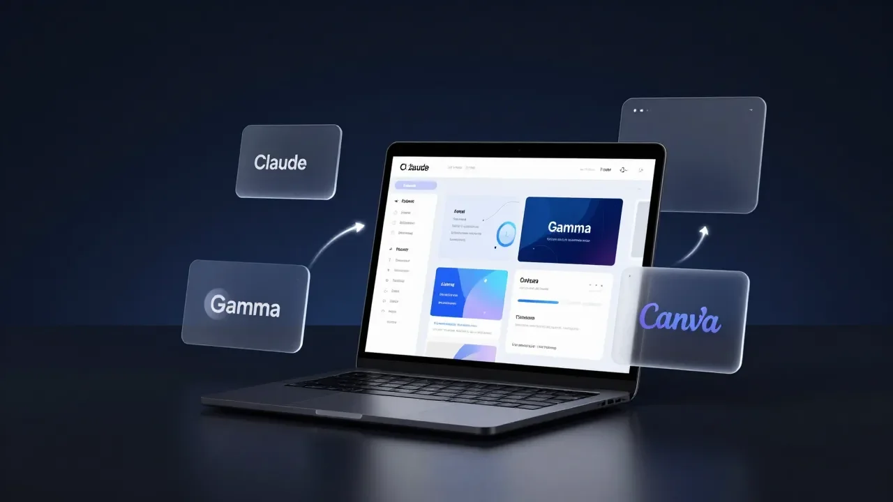 Claude, Gamma e Canva: fluxo integrado de IA para criação de materiais visuais - Imagem complementar