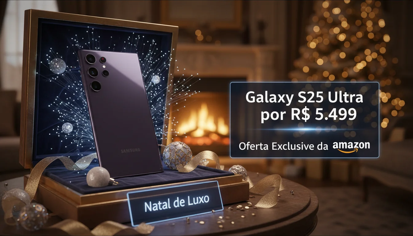 Natal de Luxo: Galaxy S25 Ultra por R$ 5.499 com Oferta Exclusiva da Amazon