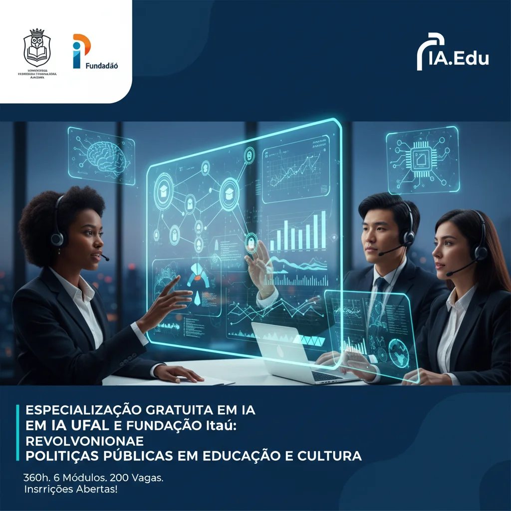 Especialização Gratuita em IA pela UFAL e Fundação Itaú: Revolucionando Políticas Públicas em Educação e Cultura