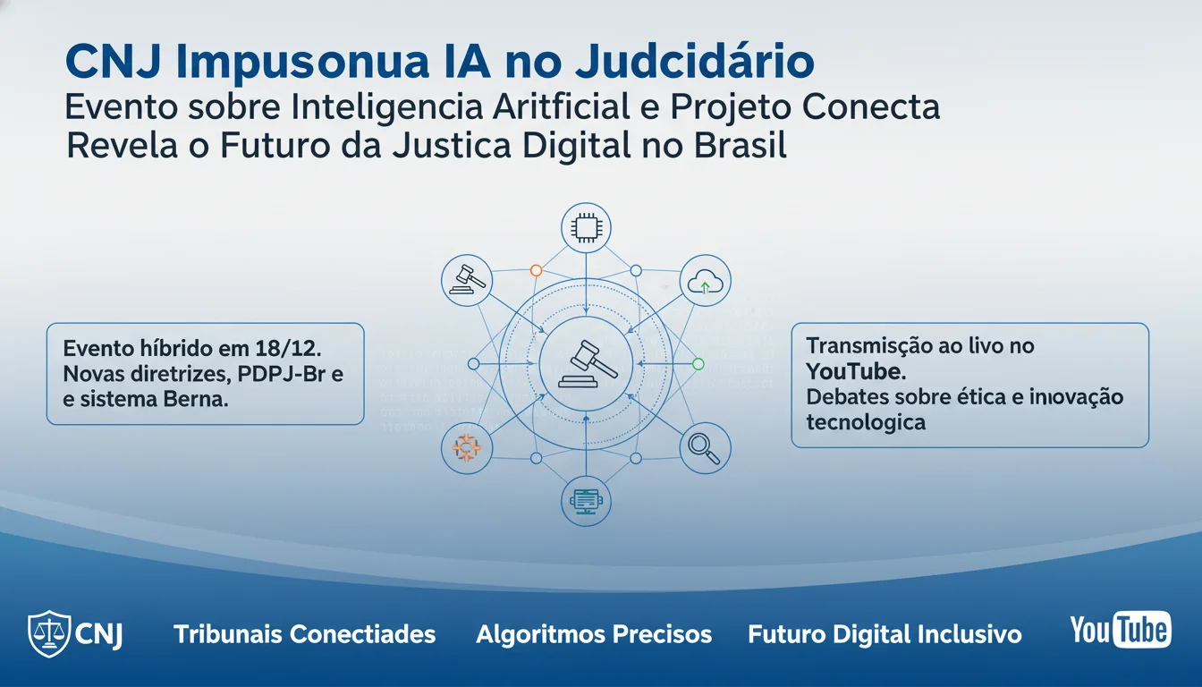 CNJ Impulsiona IA no Judiciário: Evento sobre Inteligência Artificial e Projeto Conecta Revela o Futuro da Justiça Digital no Brasil