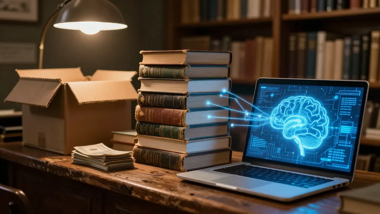 Livros encalhados há décadas são comprados em massa para treinar IA - Imagem complementar