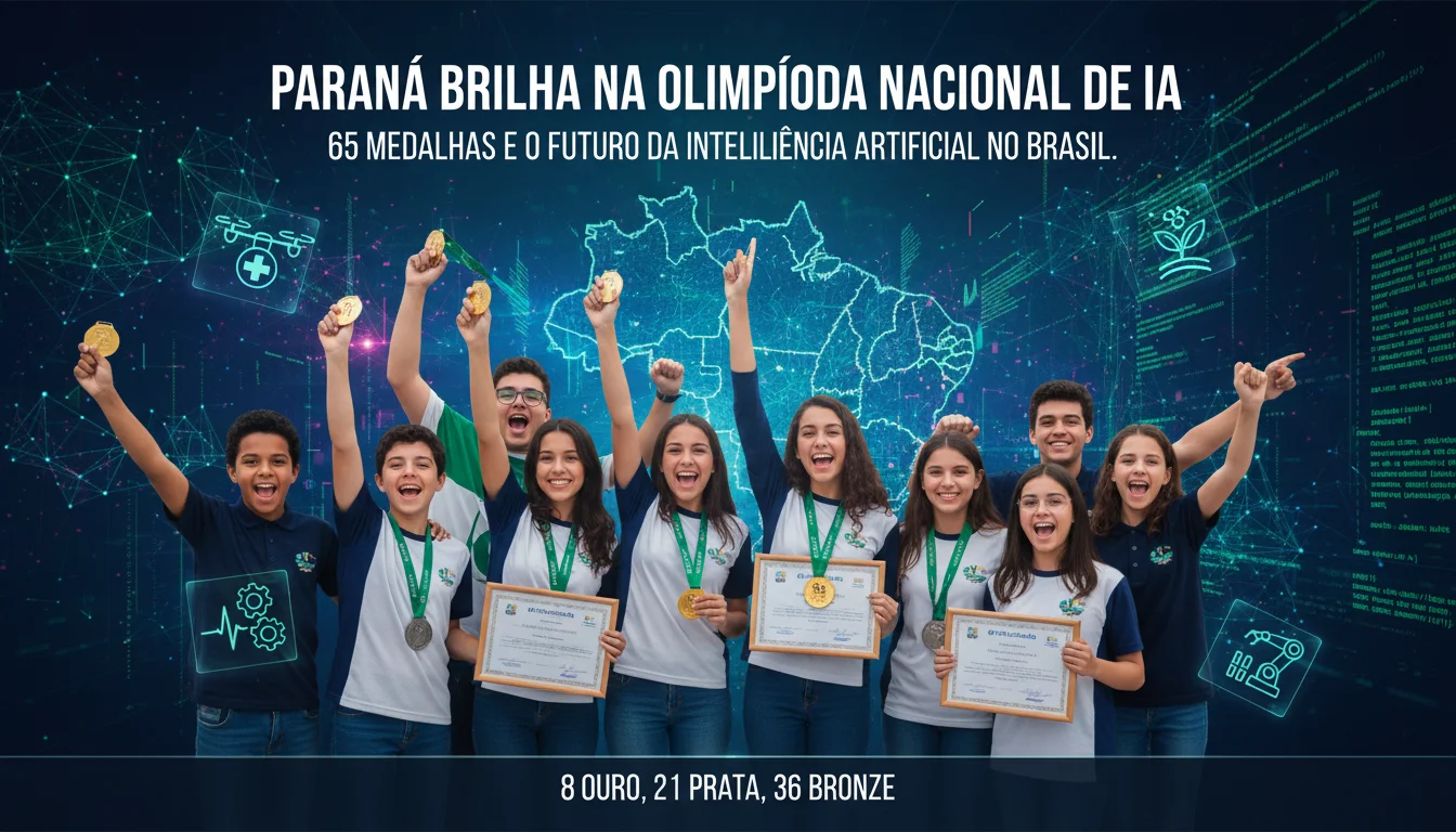 Paraná Brilha na Olimpíada Nacional de IA: 65 Medalhas e o Futuro da Inteligência Artificial no Brasil