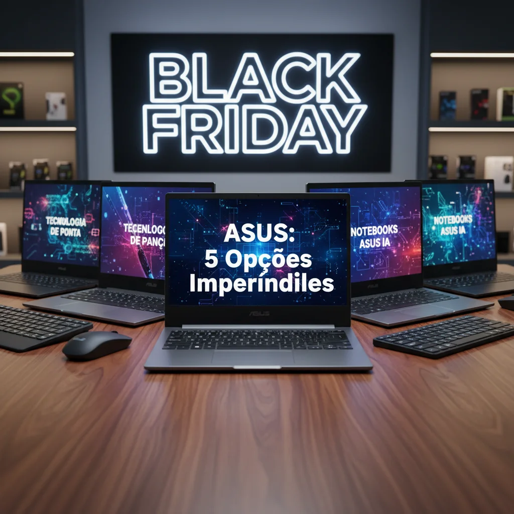 Notebooks ASUS: 5 Opções Imperdíveis para Black Friday com Tecnologia de Ponta e Desempenho Avançado