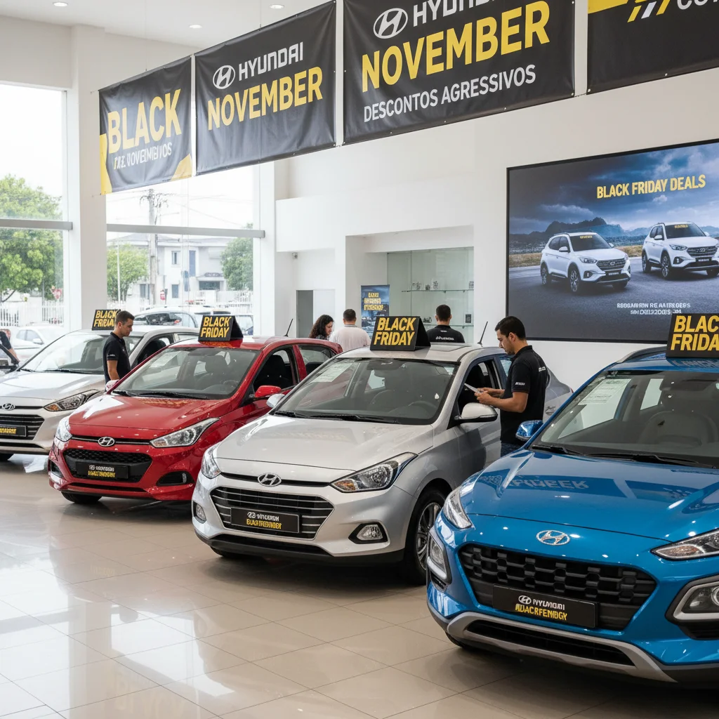 Black November da Hyundai: Descontos Agressivos em HB20, HB20S, Creta e Kona Hybrid