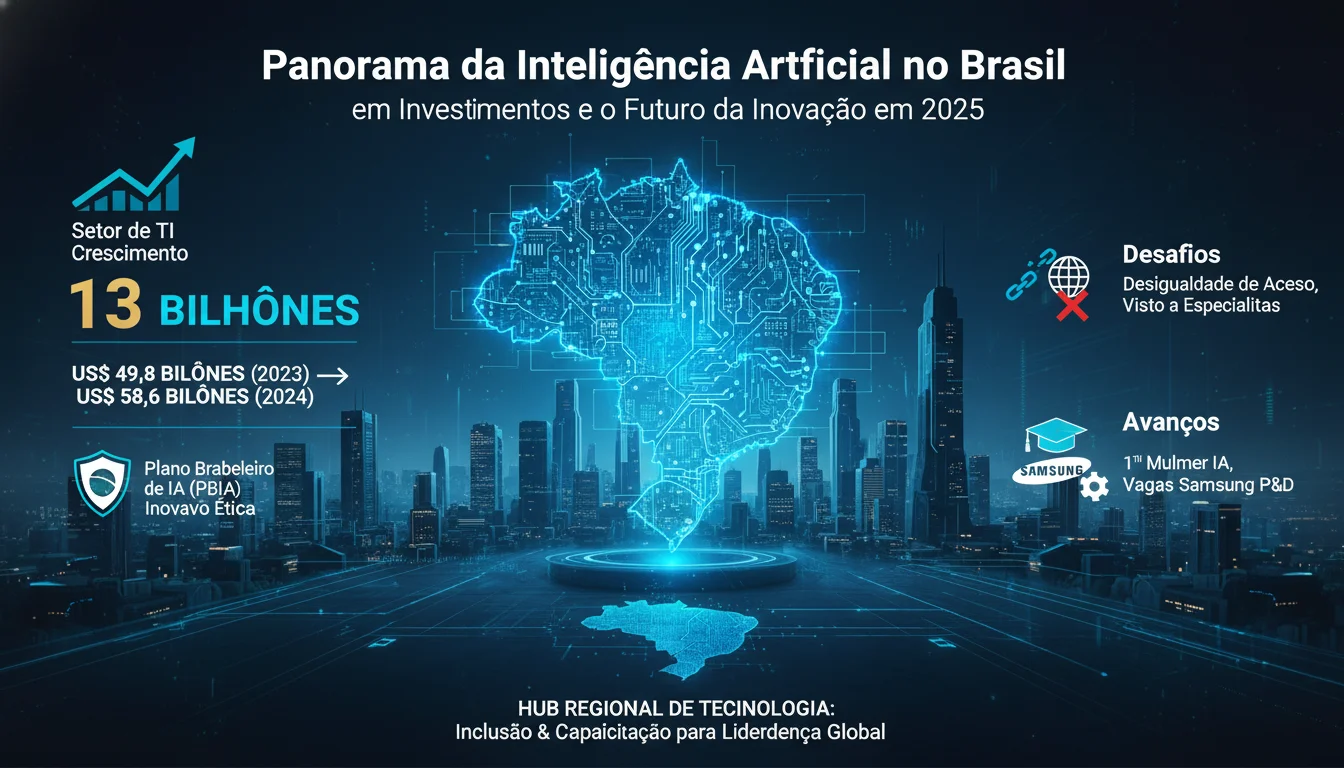 Panorama da Inteligência Artificial no Brasil: R$ 13 Bilhões em Investimentos e o Futuro da Inovação em 2025