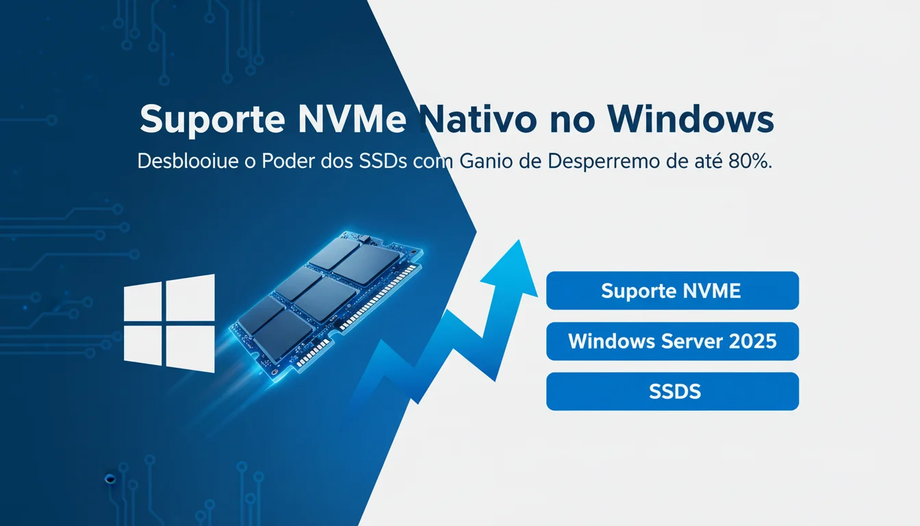Suporte NVMe Nativo no Windows: Desbloqueie o Poder dos SSDs com Ganho de Desempenho de até 80%