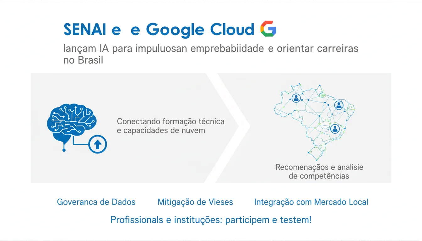 SENAI e Google Cloud lançam IA para impulsionar empregabilidade e orientar carreiras no Brasil