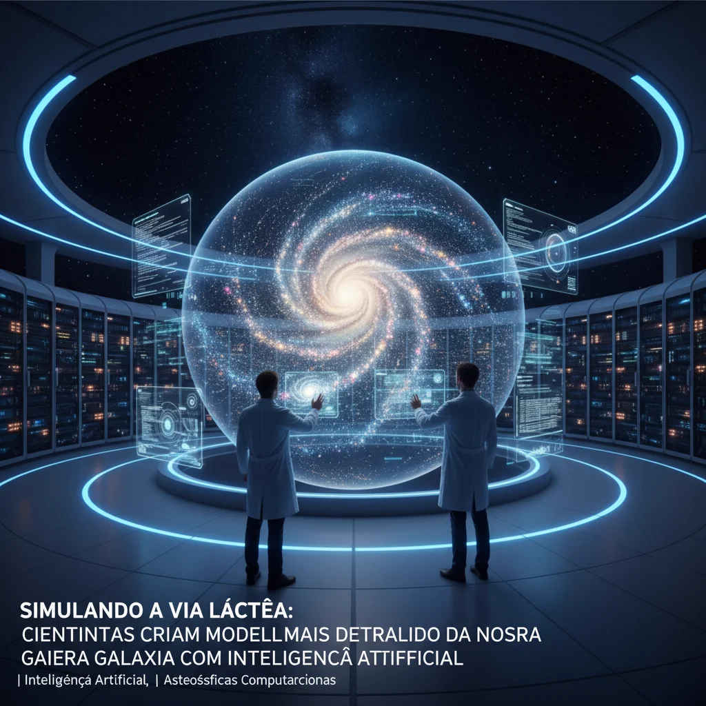Simulando a Via Láctea: Cientistas Criam Modelo Mais Detalhado da Nossa Galáxia com Inteligência Artificial