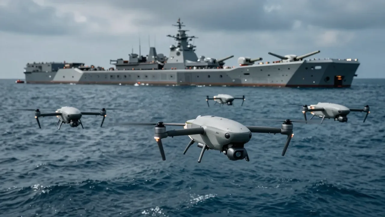 Fortalezas Robóticas Autônomas: China Quer Defender Ilhas no Mar da China Meridional com Enxames de Drones e IA Embutida
