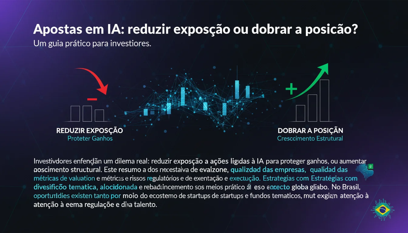 Apostas em IA: reduzir exposição ou dobrar a posição? Um guia prático para investidores