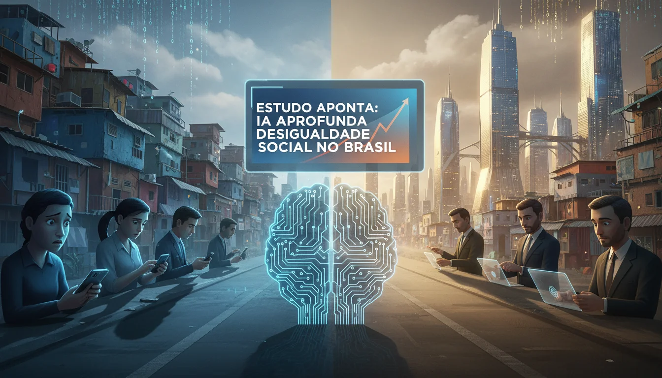 Estudo aponta que IA pode aprofundar desigualdade social no Brasil