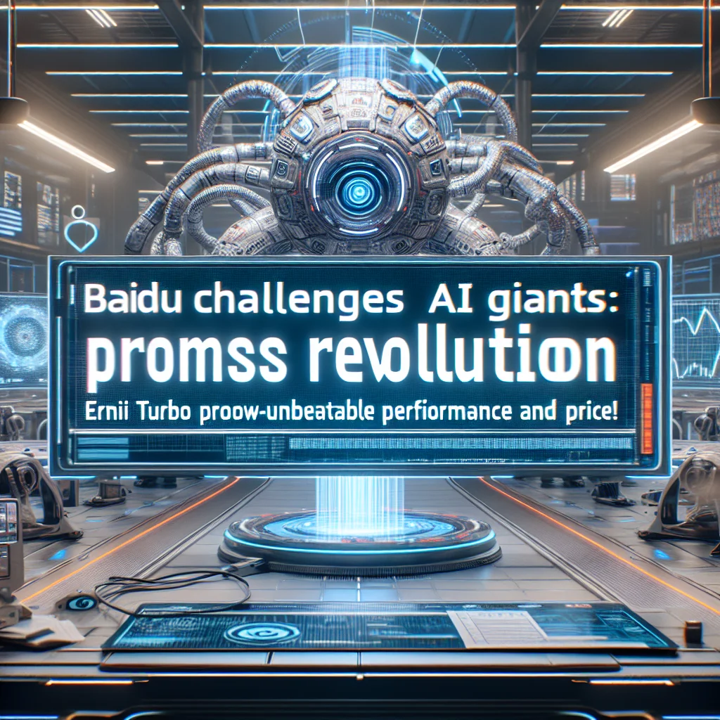 ## Baidu Desafia Gigantes da IA: ERNIE Turbo Promete Revolução com Desempenho e Preço Imbatível!
