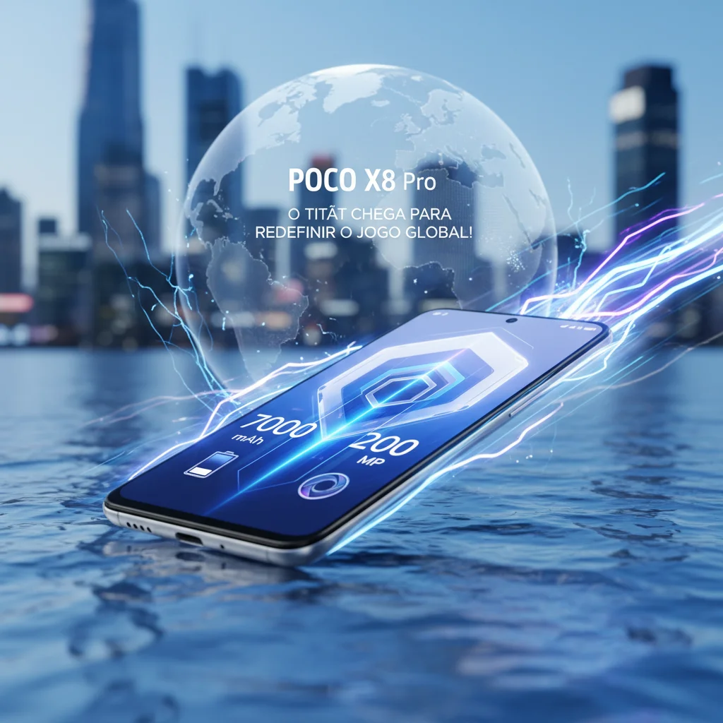 POCO X8 Pro: O Titã de 7.000 mAh e 200 MP Chega para Redefinir o Jogo Global!