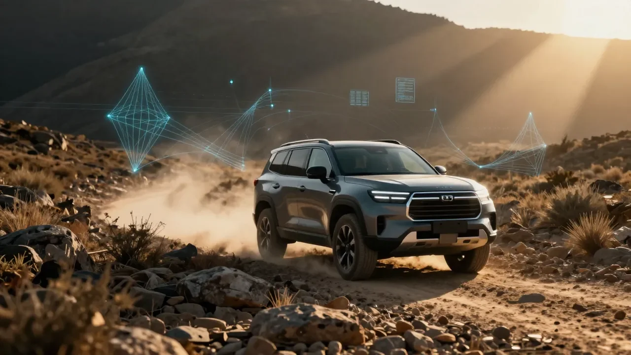Geely apresenta tecnologia off-road com IA para o Galaxy Cruiser 700 - Imagem complementar