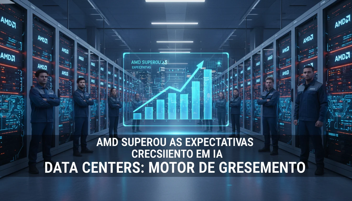 AMD Supera Expectativas e Consolida Posição no Mercado de Inteligência Artificial com Data Centers como Motor de Crescimento