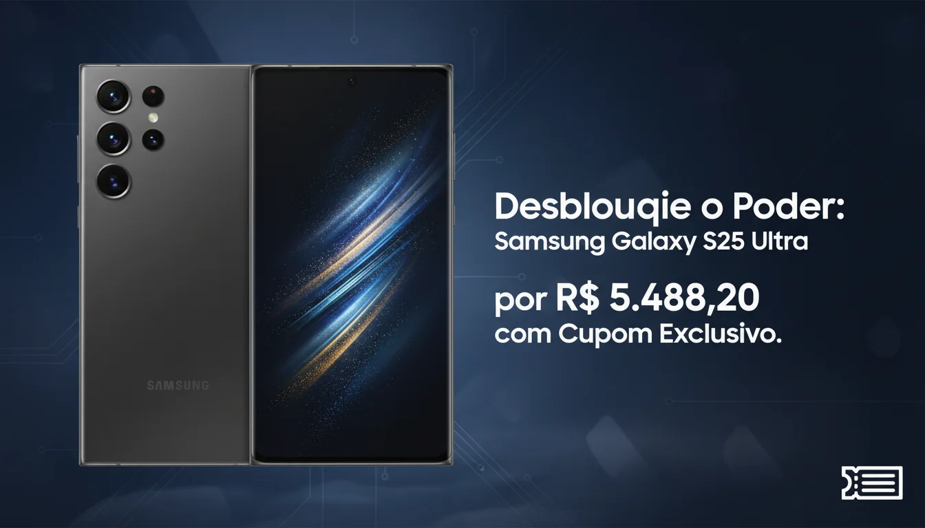 Desbloqueie o Poder: Samsung Galaxy S25 Ultra por R$ 5.488,20 com Cupom Exclusivo