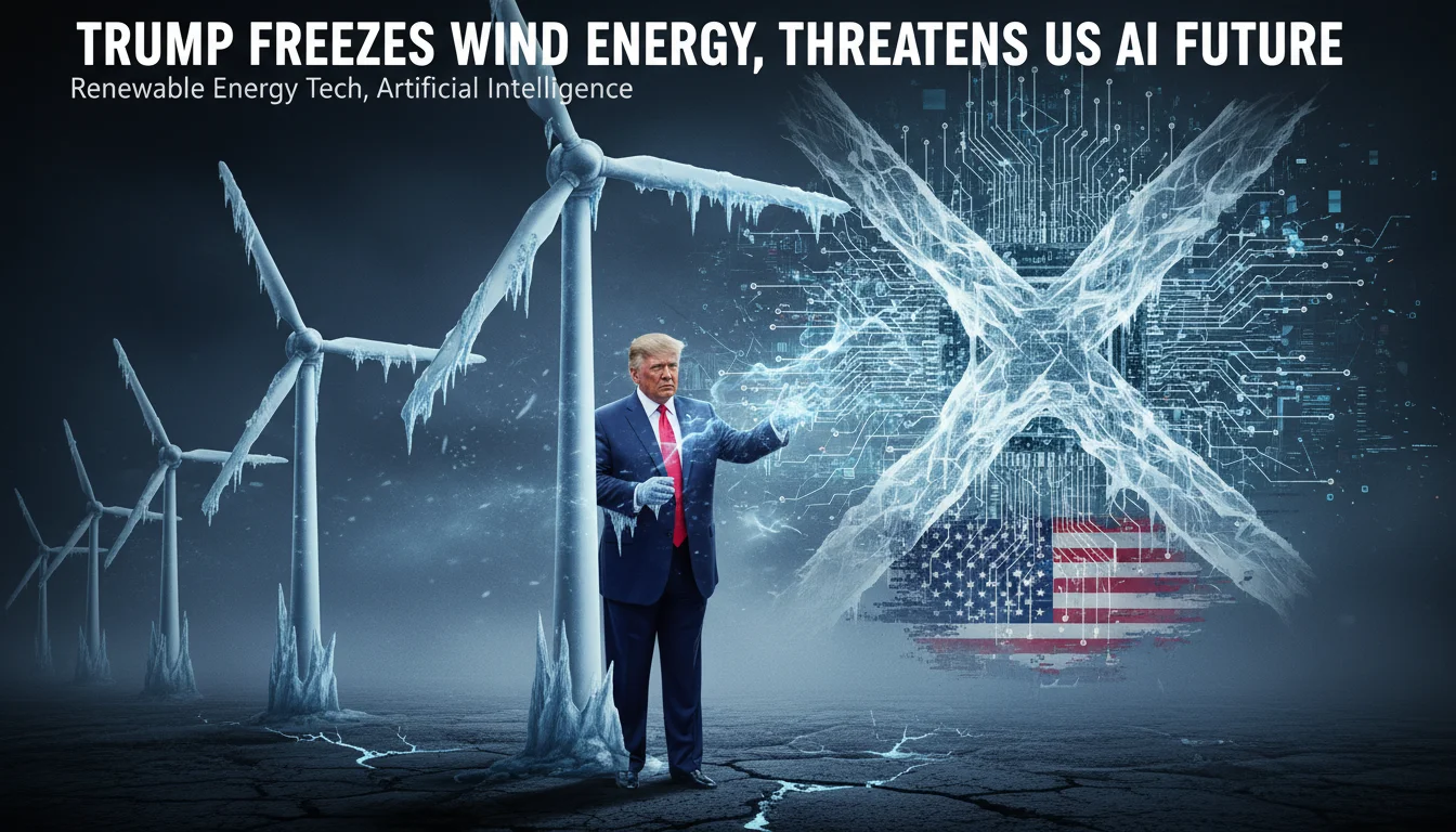 Trump Congela Projetos de Energia Eólica e Ameaça o Futuro da Inteligência Artificial nos EUA
