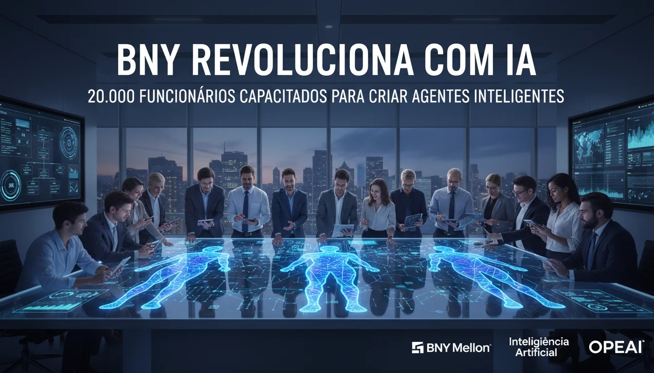 BNY Revoluciona com IA: 20.000 Funcionários Capacitados para Criar Agentes Inteligentes