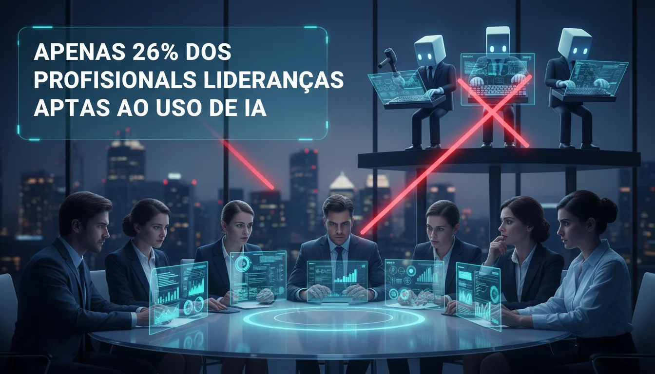 Apenas 26% dos profissionais veem lideranças aptas ao uso de IA