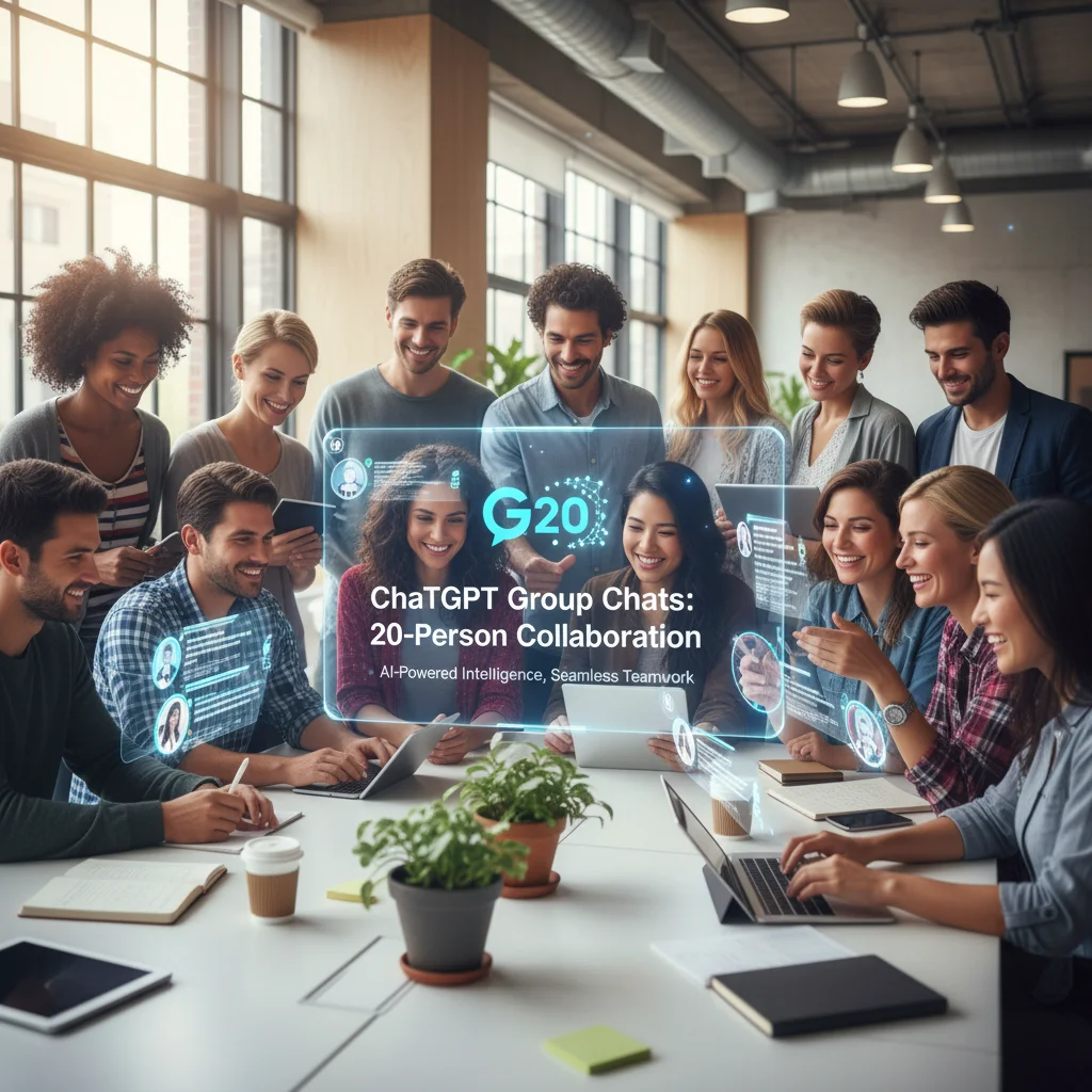 ChatGPT Revoluciona a Colaboração com Lançamento de Chats em Grupo para até 20 Pessoas